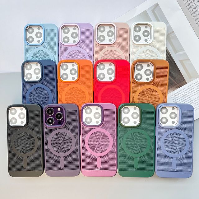 LeYi New Design Magnetic Mobile Cover Heat Dissipation Phones Case Cooling Phone Cases for iPhone 14 15 17 Pro Max