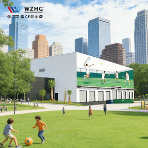 Innovadora Estructura de Acero para Estadios de Tenis Cubiertos con Gran Altura de Despejo, Paneles Sándwich Aislantes Modulares, Vida Útil de 50 Años - Product Image 1