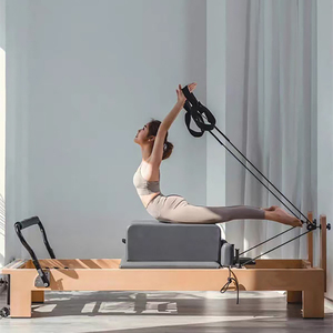 SVD-R04 Wooden Reformer Machine With Customizable Color Sitting Box Foot <b>Pedal</b> Easy Assembly Home Gym Equipment SVD-R04 - Product Image 4