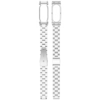 BEEFLYPOWER 2 en 1 Correa de Acero Inoxidable de 3 Eslabones con Cierre Magnético Milanés para Google Fitbit Air