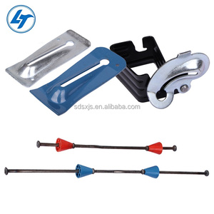 Fixations pour coffrage en panneaux stratifiés en acier galvanisé, attaches rapides, fixations de type C renforcées pour charges lourdes, murales - Product Image 5
