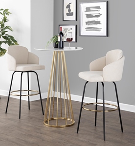 Hiện Đại Sắt Sơn Cocktail Bảng Kim Loại Thép Cafe Bảng Gỗ MDF Top Bistro Vòng Bảng Thanh Cho Nhà Bistro Đồ Nội Thất - Product Image 1