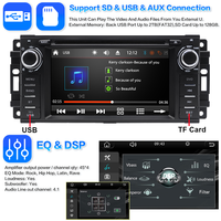 Autoradio DVD CD pour Chrysler 300 Pacifica Town Country Sebring 200 avec Apple CarPlay sans fil, Android Auto et MirrorLink