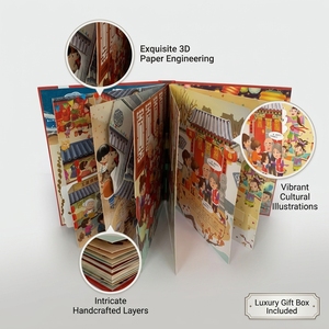 Libro 3D Pop-Up Personalizzato per Bambini, Copertina Rigida, Interattivo, Educativo, Storie con Cartoni Animati, Regalo Stampato - Product Image 5