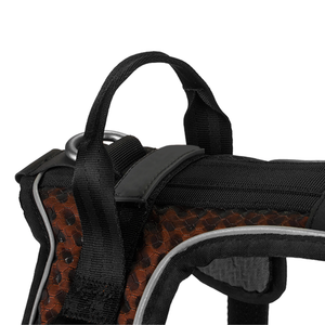 豪華で調節可能なプルなし快適なソフトパッド入りペットタフタクティカルドッグハーネスチェストタフトレイルウォーキング用ドッグアクセサリー - Product Image 2