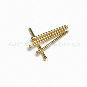 Sonde de test plaquée or PA125 H à tête à neuf dents, broche à ressort crantée de 2,0 mm pour pièces d'instruments - Product Image 1
