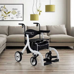 RAfu RF5406A Rollator pour adulte Siège de marcheur 4 roues léger certifié CE Capacité de 110kg Frein à traction linéaire - Product Image 3