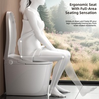 MWD Toilette Bidet Intelligente Monobloc Compacte avec Commande Vocale IA, Couvercle Automatique à Radar, Chasse d'eau à Double Pompe, Siège Antibactérien SIAA, Vente en Gros OEM