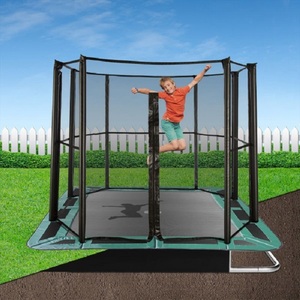 Trampolino da esterno interrato Zoshine con rete protettiva, materiali in PVC espanso, varie misure (6-18 piedi), per bambini dai 3 anni in su - Product Image 4