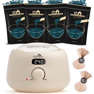 เครื่องอุ่นแว็กซ์แบบมืออาชีพ 500 ซีซี ใช้กับแว็กซ์ธรรมชาติ ยี่ห้อ Lifestance สำหรับกำจัดขนแบบไม่เจ็บปวดทั่วร่างกาย มือ เท้า และใบหน้า - Product Image 4