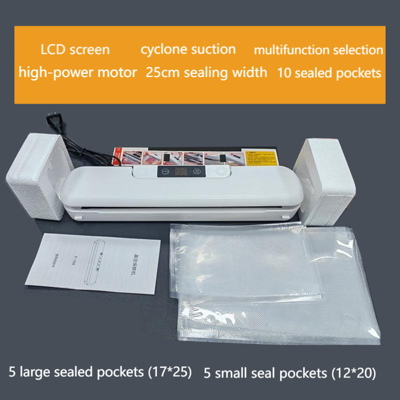 White+10 sealed bags (5 large and 5 small)