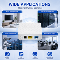 1GE XPON ONU GPON EPON Dual Mode FTTH Unit Jaringan Optik Modem Fiber