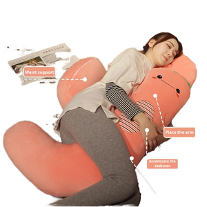 Oreiller de soutien lombaire et abdominal pour la <span class=keywords><strong>grossesse</strong></span>, pour <span class=keywords><strong>dormir</strong></span> sur le côté, style bohème, personnalisable, portable, oreiller de massage - Product Image 1
