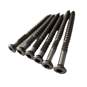 Vis autoperceuses à tête fraisée en acier inoxydable 316, classe 8.8, métriques, pour terrasses en bois, fixations à tête plate pour la construction en bois - Product Image 1