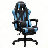 Chaise de jeu ergonomique en métal pour la maison, chaise de bureau inclinable, siège de jeu paresseux avec dossier, confortable pour longues sessions, réglable en hauteur, idéale pour dortoir