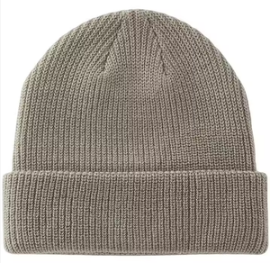 Gorro de lana tejido grueso y cálido para invierno, personalizado al por mayor, para mujeres y hombres, cómodo y suave para el clima frío. - Product Image 5