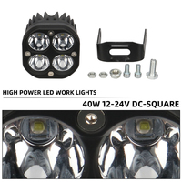 Luz de Trabajo LED Kevanly IP67 a Prueba de Agua de 40W y 3 Pulgadas de Alto Brillo para Motocicleta, Automóvil, Camión, Tractor y Vehículos Todoterreno