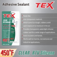450 ℉   Adhésif silicone transparent TEX RTV