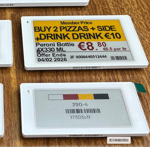 ป้ายราคาอิเล็กทรอนิกส์สำหรับวอลมาร์ท ป้ายราคาดิจิตอล E Ink ระบบคลาวด์ Epaper ระบบ Ble ESL ป้ายราคาอิเล็กทรอนิกส์สำหรับซูเปอร์มาร์เก็ต - Product Image 1