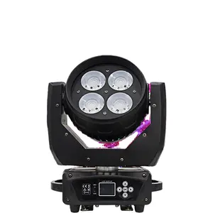 Luz de led para palco, superfície de cob 200w, cabeça de movimento, luz de preenchimento de led, quatro pares