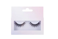 Boîte en carton rose personnalisée imprimée pour faux cils, vide, avec fenêtre transparente, pour cosmétiques et maquillage