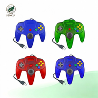 Gamepad USB N64 Harga Terjangkau, Kontroler PC Warna-warni, Hadiah Natal, Tersedia