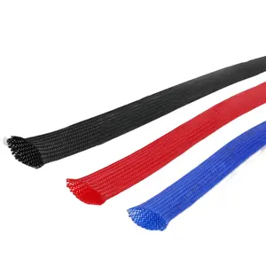 8毫米织物热收缩编织套管用于电缆保护