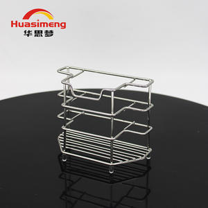 Support mural rectangulaire multifonctionnel en acier inoxydable Huasimeng pour brosses à dents, dentifrice et rasoirs - Product Image 3