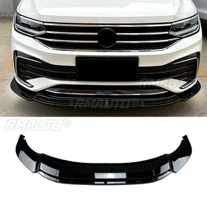 Protector de Parachoques Delantero Negro para Coche, Difusor, Divisores, Kit de Carrocería, Cubierta Protectora, Compatible con Volkswagen Tiguan Rline 2021+ - Product Image 1