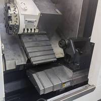Torno CNC de Alta Precisión HMS-320 con Contrapunto y Controlador GSK, Longitud de Torneado de 420 mm