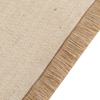Français Italie Mode Style Personnel Coton Jute Mélange Fermeture Éclair Pochette Cadeau Sac Paquet avec Jute Frange Dentelle Pochette Sac À Main Eco