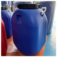 Fût en plastique de 200 litres, 210 litres, 55 gallons / 50/60 litres, fût en plastique HDPE à ouverture supérieure, bleu