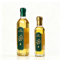 Bouteille en verre transparente carrée Marasca à col étroit et long, 100 ml, 250 ml, 500 ml, 750 ml, 1 L, pour huile et vinaigre