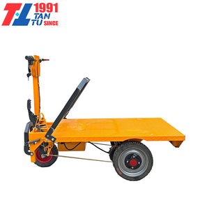 Carrello elettrico a spinta manuale in acciaio inossidabile con triciclo multiuso a 3 ruote da carico OEM capacità 1000kg per il trasporto di merci industriali - Product Image 3