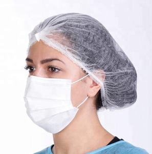 OEM Disposable Non-woven Strip Clip <strong>Cap</strong> Cleanroom Use Hair Net Disposable <strong>Mob</strong> <strong>Cap</strong> - Product Image 1