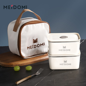 Meidomi Lunch Box Set Rectangle PP Lid Insulated Storage Container For Meal Prep Refrigerator Use - Product Image 4