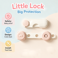 Verrou de sécurité pour bébé pour réfrigérateur et armoires, verrou de sécurité double porte, vente en gros, verrou de sécurité enfant pour réfrigérateur et armoire