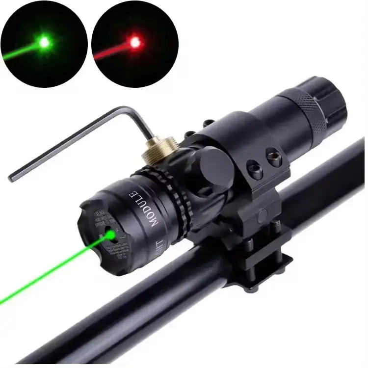 High Quality Laser Tactical Hunting Red Green Spot Sight Shooting Accessories Adjustable