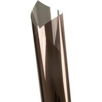 Film adhésif décoratif moderne pour fenêtre, effet miroir unidirectionnel, bronze-argent, PET, 1,52 x 30 m, protection UV, rejet IR 80-95%, sans colle