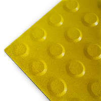 Tapis indicateur tactile antidérapant en caoutchouc EPDM SBR durable pour dalles de pavage pour aveugles