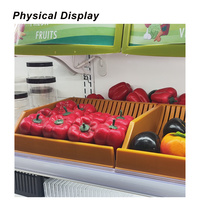 Séparateur de Plateau Jaune ABS Synchronisé Cloison Réglable avec Rainures de Verrouillage Haute Visibilité Promotion