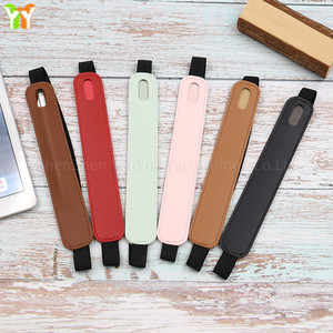 Estuche para lápices de cuero PU sencillo, portalápices con hebilla elástica de goma, funda para libro, cuaderno, Clip para bolígrafo, papelería portátil, bolsa para bolígrafos - Product Image 5
