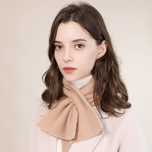100%ウール製カスタムロゴ入りレディースロングスタイル冬用スカーフ ウールカシミヤビジネスアクセサリー冬用スカーフ 大人用 - Product Image 1