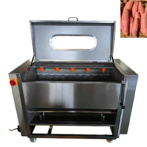 Automatic <b>Vegetable</b> Processing Machine <b>Brush</b> Roller Peeler Washer for Carrot Potato Ginger - Product Image 6