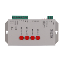 Contrôleur LED programmable par carte SD T-1000S, entrée de tension large 3,3-24V pour les lumières WS2811/WS2812B