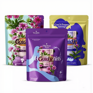 Embalaje troquelado sellado térmico puede volver a sellar galletas en bolsas verticales para alimentos bolsa de película de poliéster con cremallera personalizada - Product Image 2