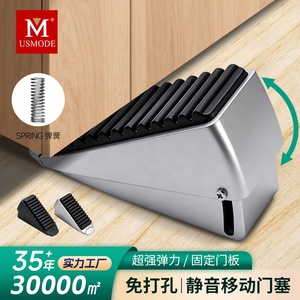 Butée de porte portable en aluminium Meilong Hardware, robuste avec ressort / butée de porte réglable antidérapante - Product Image 2