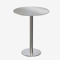 Table à manger en acier inoxydable de style industriel personnalisé chaises ensemble simple paquet souple carte Restaurant Restaurant meubles