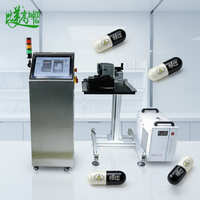 Machine de marquage laser UV automatique pour capsules - Positionnement par vision, impression en lot haute vitesse de logo/date