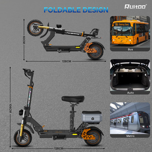 Scooter Eléctrico Ruitoo M5pro al por Mayor, Scooter Todoterreno Rápido y Potente con Asiento, 48v, Plegable, para Adultos, M5pro 48 V - Product Image 5